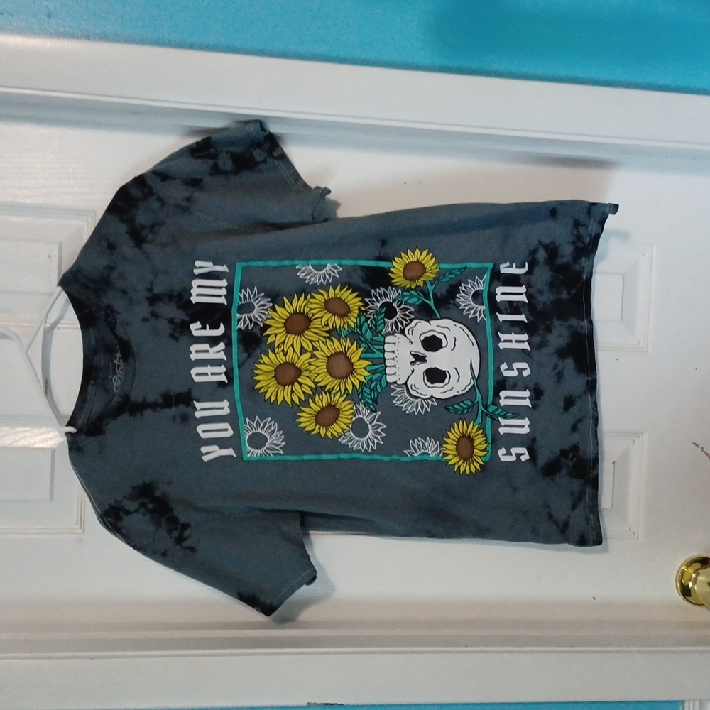 Mens Gothic Style "You are my sunshine" print tee